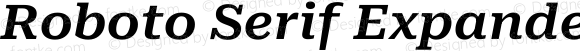 Roboto Serif Expanded SemiBold Italic