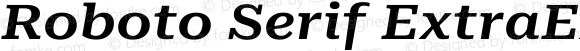 Roboto Serif ExtraExpanded SemiBold Italic