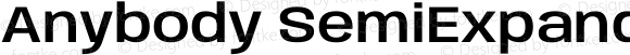 Anybody SemiExpanded SemiBold