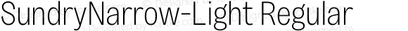 SundryNarrow-Light Regular
