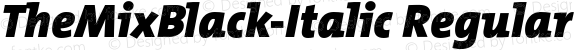 TheMixBlack-Italic Regular