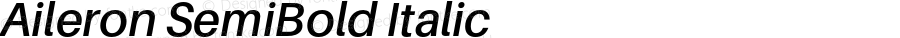 Aileron SemiBold Italic