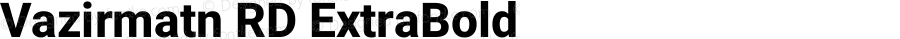 Vazirmatn RD ExtraBold