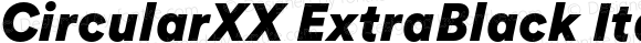 CircularXX ExtraBlack Italic