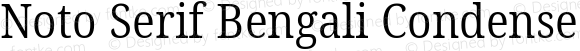 Noto Serif Bengali Condensed Light