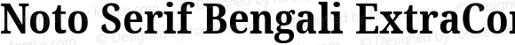 Noto Serif Bengali ExtraCondensed Bold