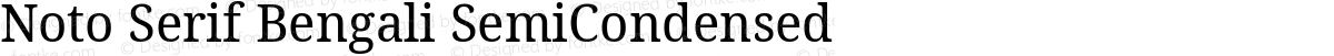 Noto Serif Bengali SemiCondensed