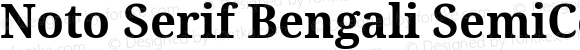 Noto Serif Bengali SemiCondensed Bold