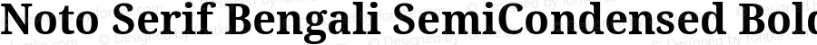 Noto Serif Bengali SemiCondensed Bold