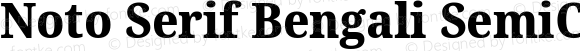 Noto Serif Bengali SemiCondensed ExtraBold