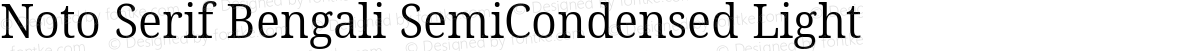 Noto Serif Bengali SemiCondensed Light