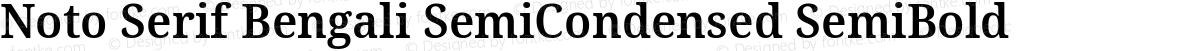 Noto Serif Bengali SemiCondensed SemiBold