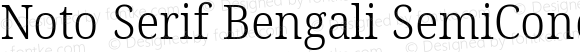 Noto Serif Bengali SemiCondensed Thin
