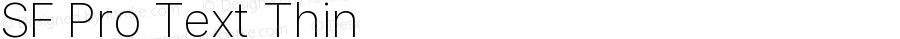 SF Pro Text Thin