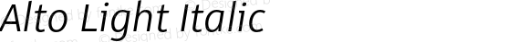 Alto-LightItalic