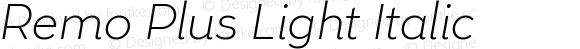 Remo Plus Light Italic