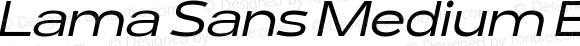 Lama Sans Medium Expanded Italic