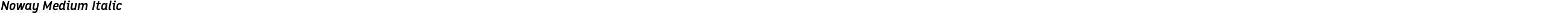 Noway Medium Italic