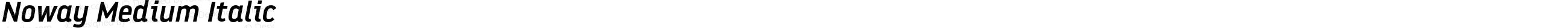 Noway Medium Italic