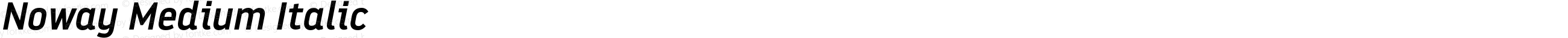 Noway Medium Italic