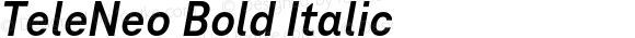TeleNeo Bold Italic