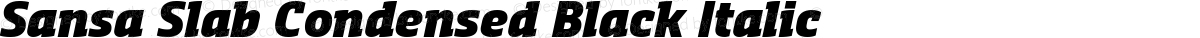 Sansa Slab Condensed Black Italic