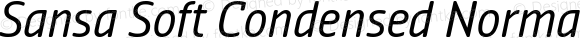 Sansa Soft Condensed Normal Italic