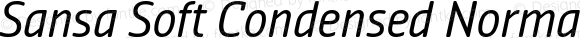 Sansa Soft Condensed  Normal Italic