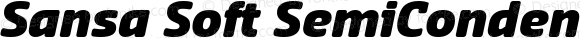 Sansa Soft SemiCondensed Black Italic