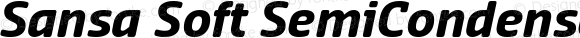 Sansa Soft SemiCondensed  Bold Italic