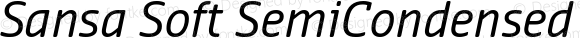 Sansa Soft SemiCondensed Normal Italic