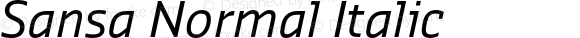 Sansa Normal Italic