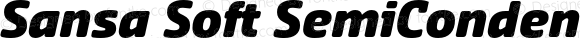 Sansa Soft SemiCondensed Black Italic