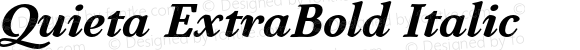 Quieta ExtraBold Italic