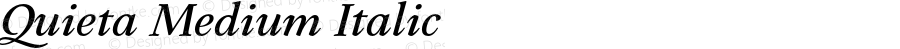 Quieta Medium Italic