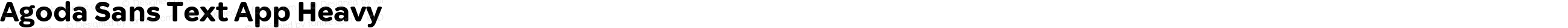 Agoda Sans Text App Heavy