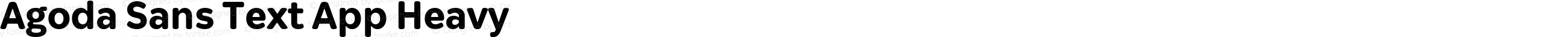 Agoda Sans Text App Heavy