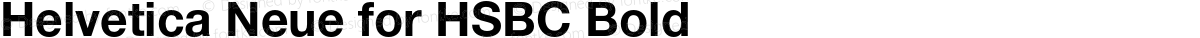 Helvetica Neue for HSBC Bold