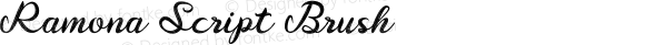 Ramona Script Brush