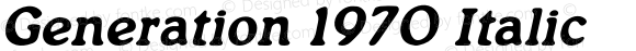 Generation 1970 Italic