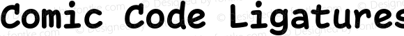 Comic Code Ligatures Bold