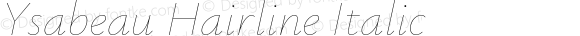 Ysabeau Hairline Italic