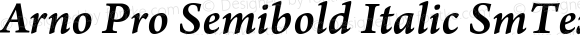 Arno Pro Semibold Italic SmText