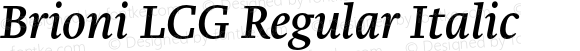 Brioni LCG Regular Italic