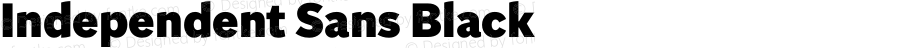 Independent Sans Black