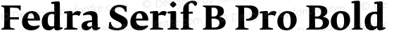 Fedra Serif B Pro Bold