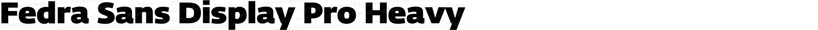 Fedra Sans Display Pro Heavy