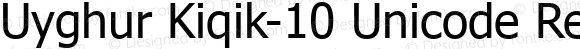 Uyghur Kiqik-10 Unicode Regular