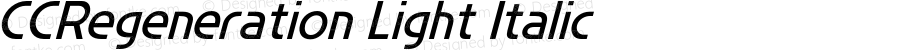 CCRegeneration Light Italic