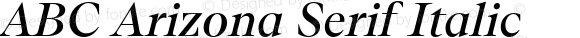 ABC Arizona Serif Italic